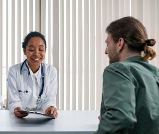 A Doctor Talking the Patient